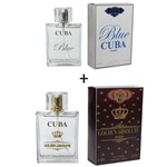 Ficha técnica e caractérísticas do produto Kit 2 Perfumes Cuba 100ml Cada Blue + Golden Absolute