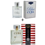 Ficha técnica e caractérísticas do produto Kit 2 Perfumes Cuba 100ml Cada Blue + Marines