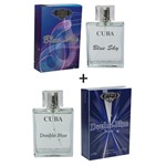 Ficha técnica e caractérísticas do produto Kit 2 Perfumes Cuba 100ml Cada Blue Sky + Double Bleu