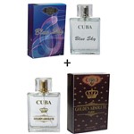 Ficha técnica e caractérísticas do produto Kit 2 Perfumes Cuba 100ml Cada Blue Sky + Golden Absolute