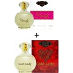 Ficha técnica e caractérísticas do produto Kit 2 Perfumes Cuba 100ml Cada Candy + Gold Lady