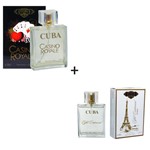 Ficha técnica e caractérísticas do produto Kit 2 Perfumes Cuba 100ml Cada Casino Royale + Eiffel Centennial