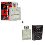 Ficha técnica e caractérísticas do produto Kit 2 Perfumes Cuba 100ml Cada Centenary + Diamond
