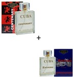 Ficha técnica e caractérísticas do produto Kit 2 Perfumes Cuba 100ml Cada Centenary + Extreme