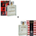 Ficha técnica e caractérísticas do produto Kit 2 Perfumes Cuba 100ml Cada Centenary + Marines