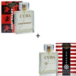 Ficha técnica e caractérísticas do produto Kit 2 Perfumes Cuba 100ml cada | Centenary + Marines