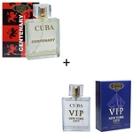 Ficha técnica e caractérísticas do produto Kit 2 Perfumes Cuba 100ml cada | Centenary + Vip New York 