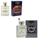 Ficha técnica e caractérísticas do produto Kit 2 Perfumes Cuba 100ml Cada Dangerous + Legend