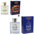 Ficha técnica e caractérísticas do produto Kit 2 Perfumes Cuba 100ml Cada Dangerous + Vip New York