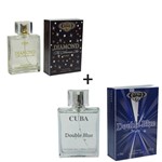 Ficha técnica e caractérísticas do produto Kit 2 Perfumes Cuba 100ml Cada Diamond + Double Bleu