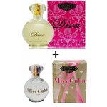 Ficha técnica e caractérísticas do produto Kit 2 Perfumes Cuba 100ml Cada Diva + Miss Cuba