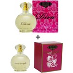 Ficha técnica e caractérísticas do produto Kit 2 Perfumes Cuba 100ml Cada Diva + Sexy Angel