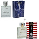 Ficha técnica e caractérísticas do produto Kit 2 Perfumes Cuba 100ml Cada Double Bleu + Marines