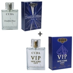 Ficha técnica e caractérísticas do produto Kit 2 Perfumes Cuba 100ml cada | Double Bleu + Vip New York