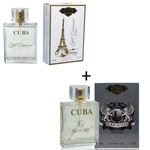 Ficha técnica e caractérísticas do produto Kit 2 Perfumes Cuba 100ml cada | Eiffel Centennial + Legend