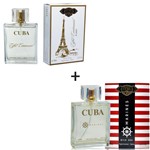 Ficha técnica e caractérísticas do produto Kit 2 Perfumes Cuba 100ml Cada Eiffel Centennial + Marines