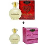 Ficha técnica e caractérísticas do produto Kit 2 Perfumes Cuba 100ml Cada Gold Lady + Love Dreams