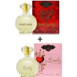Ficha técnica e caractérísticas do produto Kit 2 Perfumes Cuba 100ml Cada Gold Lady + Lovely
