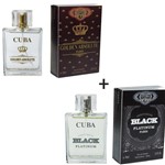 Ficha técnica e caractérísticas do produto Kit 2 Perfumes Cuba 100ml Cada Golden Absolute + Individual Black