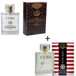Ficha técnica e caractérísticas do produto Kit 2 Perfumes CUba 100ml cada | Golden Absolute + Legend
