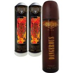 Ficha técnica e caractérísticas do produto Kit 2 Perfumes Cuba Dangerous Prime Masculino 100ml Original