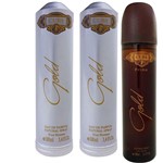 Ficha técnica e caractérísticas do produto Kit 2 Perfumes Cuba Gold Prime Edp Masculino 100ml Original