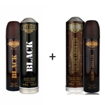 Ficha técnica e caractérísticas do produto Kit 2 Perfumes Cuba Prime 100ml cada | Black + Golden Absolute