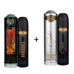 Ficha técnica e caractérísticas do produto Kit 2 Perfumes Cuba Prime 100ml cada | Dangerous + Gold