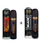 Ficha técnica e caractérísticas do produto Kit 2 Perfumes Cuba Prime 100ml Cada Dangerous + Individual Black