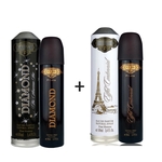 Ficha técnica e caractérísticas do produto Kit 2 Perfumes Cuba Prime 100ml cada | Diamond + Eiffel Centennial