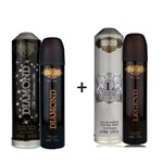 Ficha técnica e caractérísticas do produto Kit 2 Perfumes Cuba Prime 100ml Cada Diamond + Legend