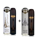 Ficha técnica e caractérísticas do produto Kit 2 Perfumes Cuba Prime 100ml Cada Eiffel Centennial + Legend