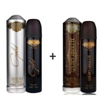 Ficha técnica e caractérísticas do produto Kit 2 Perfumes Cuba Prime 100ml Cada Gold + Golfen Absolute