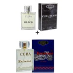 Ficha técnica e caractérísticas do produto Kit 2 Perfumes Cubas 100ml Cada Black + Extreme