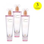 Ficha técnica e caractérísticas do produto KIT 3 Perfumes Feminino Grace La Rose - 100ml
