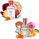 Ficha técnica e caractérísticas do produto Kit 2 Perfumes La Rive Cute e In Woman Red 30ml Feminino Edp