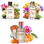 Ficha técnica e caractérísticas do produto Kit 3 Perfumes La Rive Cute, In Woman e Miss Dream 30ml Edp