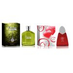 Ficha técnica e caractérísticas do produto Kit 2 Perfumes Masculino e Feminino Eau de Toilette 100ml
