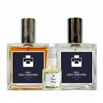 Ficha técnica e caractérísticas do produto Kit 2 Perfumes Masculinos - Erva Cidreira 50ml + Gengibre 50ml - Essência do Brasil
