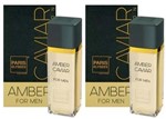 Ficha técnica e caractérísticas do produto Kit Perfumes Paris Elysees 2 Amber Caviar
