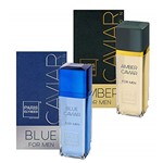 Ficha técnica e caractérísticas do produto Kit 2 Perfumes Paris Elysees - Blue Caviar + Amber Caviar