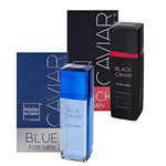 Ficha técnica e caractérísticas do produto Kit 2 Perfumes Paris Elysees - Blue Caviar + Black Caviar
