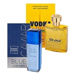 Ficha técnica e caractérísticas do produto Kit 2 Perfumes Paris Elysees - Blue Caviar + Vodka Brasil