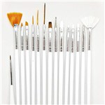 Ficha técnica e caractérísticas do produto Kit Pincel Artístico D&Z Manicure Gel Acrigel 15 Pinceis