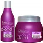 Ficha técnica e caractérísticas do produto Kit Platinum Blond Shampoo E Máscara Matizador Desamarelador Uso Diário Forever Liss