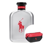KIT Polo Red Rush Ralph Lauren EDT - Perfume Masculino 75ml+Ralph Lauren Polo Red - Nécessaire Lona
