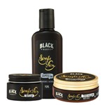 Ficha técnica e caractérísticas do produto Kit Pomada Modeladora Efeito Matte + Shampoo + Balm para Barba Black Barts Single Ron