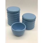 Ficha técnica e caractérísticas do produto Kit Porcelana Azul Claro Perolado- Rossi Nieri