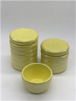 Ficha técnica e caractérísticas do produto Kit Porcelana Ondulado Amarelo - Rossi Nieri