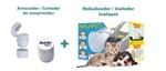 Kit Porta Comprimidos Bodyflex 3 em 1 Cortador e Moedor + Nebulizador / Inalador para Cães e Gatos Inalapet